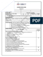 Syllabus - Financial Accounting - FYBCom Regular Syllabus 22-26