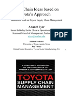 Toyota Supply Chain Ideas based on v4L Framework