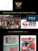 Dewan Pers - Ketentuan Berita - Iklan Pemilu Di Media