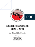 2020-2021 LCTC Student Handbook