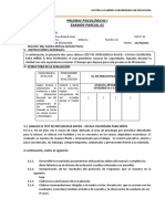 EXAMEN PARCIAL I - Mg. Sandra Melissa Arévalo Flores