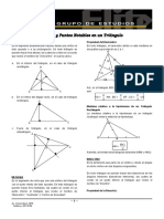 Propiedades de las líneas notables de un triángulo