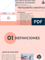 Dieta renal para pacientes en diálisis-hemodiálisis