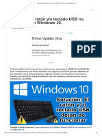 Solución - El Ratón y - o Teclado USB No Funcionan en Windows 10