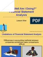 Lesson 09 Financial Analysis