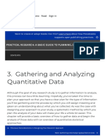 Gathering and Analyzing Quantitative Data - Practical Research - A Basic Guide To Planning, Doing, and Writing