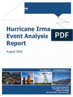 September 2017 Hurricane Irma Event Analysis Report