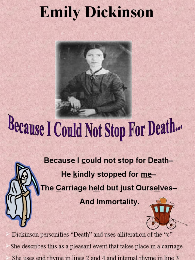 21st Because I Could Not Stop For Death Pdf Poems Poetry