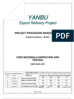 Yanbu Refinery Materials Inspection Guide
