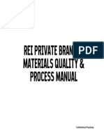 REI PB Materials Quality and Process Manual