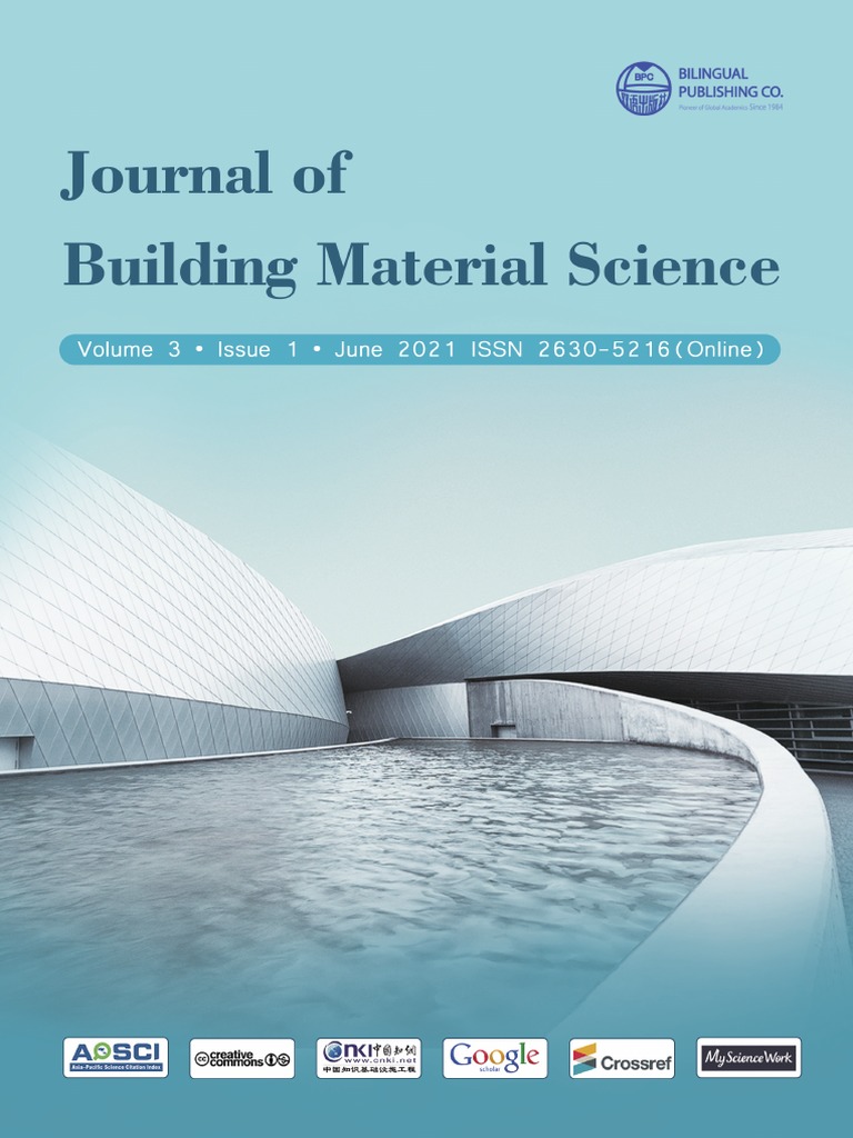 Journal of Building Material Science - Vol.3, Iss.1 June 2021 | PDF | Data