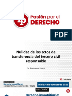 Nulidad de Los Actos de Transferencia Del Tercero Civil Responsable