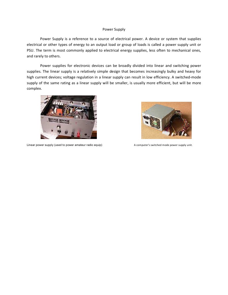 Power Supply | PDF