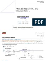 Mestrado Integrado em Engenharia Civil: Idráulica Eral