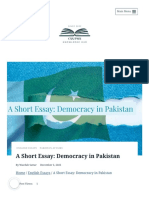 A Short Essay - Democracy in Pakistan CSS - PMS Knowledge Hub
