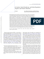 Maternal Depression and Anxiety, Social Synchrony, and Infant Regulation