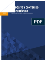 Propósito y Contenido Del Currículo