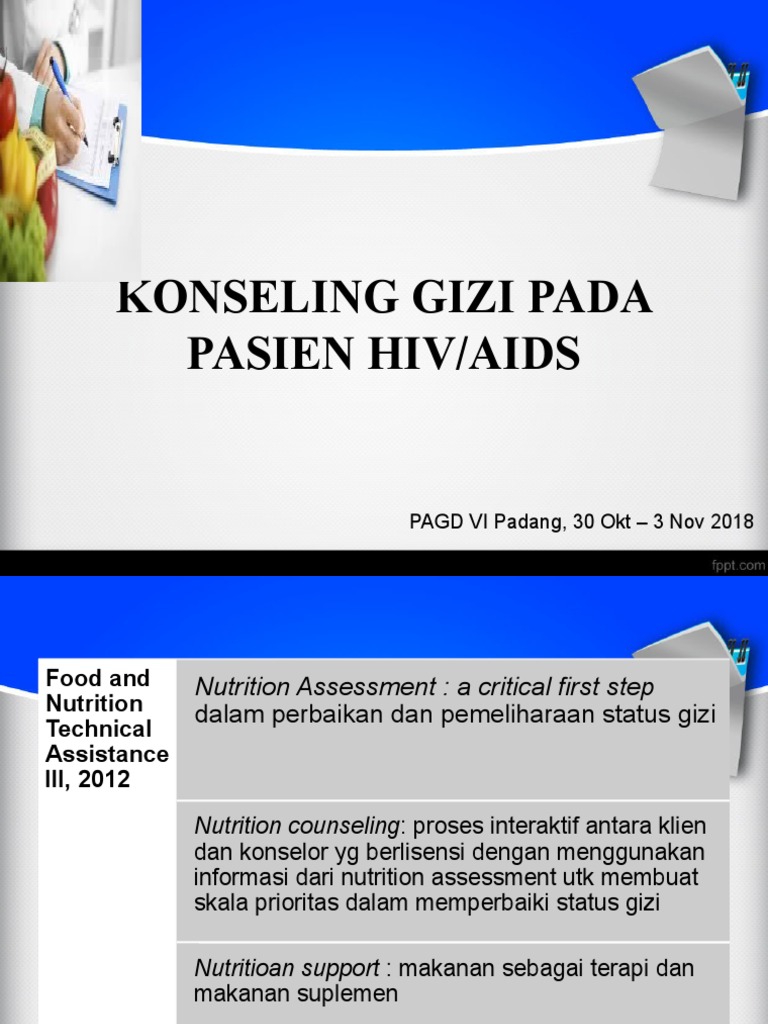 Konseling Gizi Pada Pasien Hiv | PDF