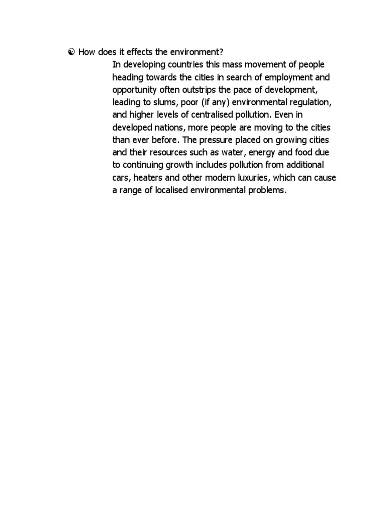 How Does It Effects The Environment PDF