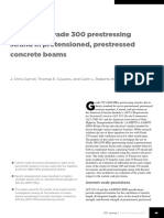 The Use of Grade 300 Prestressing Strand in Pretensioned Prestressed Concrete Beams