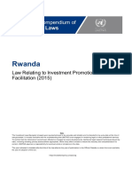 Rwanda - Investment Law (English)