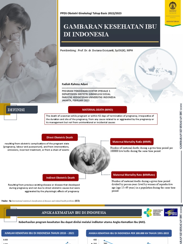 Kesehatan Ibu di Indonesia: Data dan Analisis | PDF | Maternal Death ...