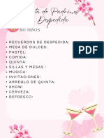 Pink Watercolor Beauty Price List (Carta)