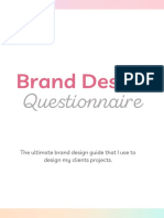 Brand Design Questionnaire