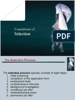 Foundations of Selection Process