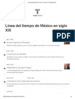 Línea Del Tiempo de México en Siglo XIX Timeline - Timetoast Timelines