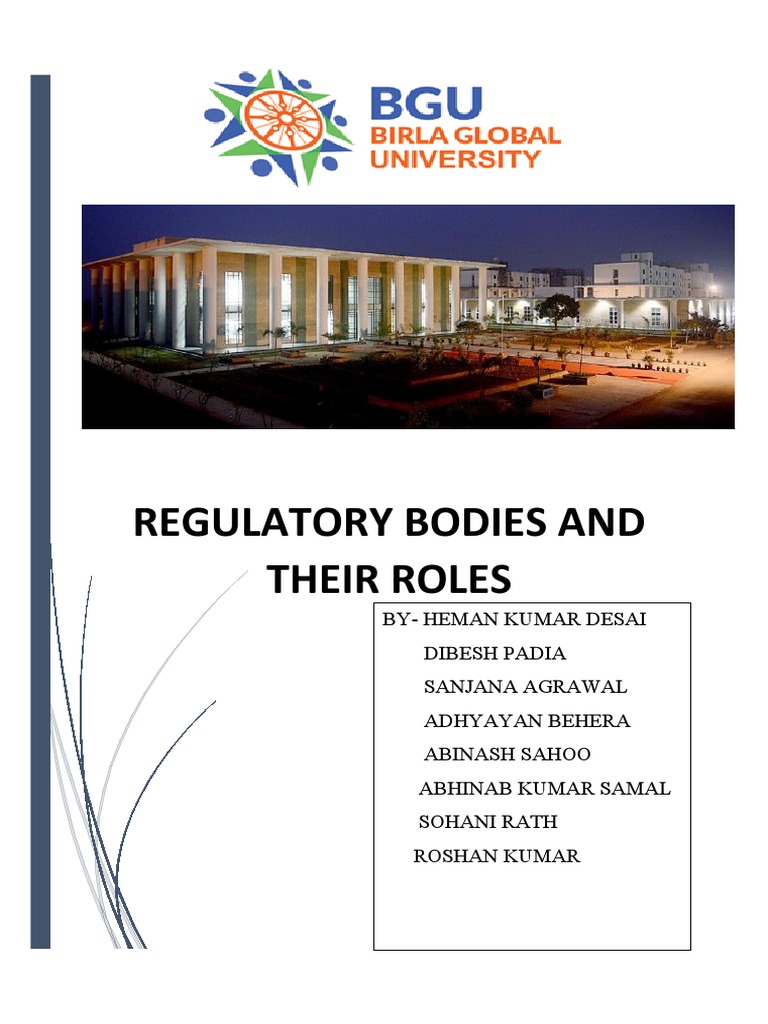 Regulatory Bodies | PDF | Reserve Bank Of India | Regulatory Agency