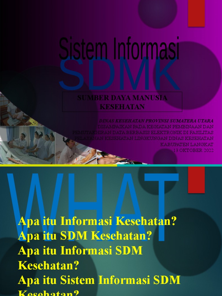 1.si - SDMK PPT (Juliani) Langkat Okt 2022 | PDF | Kesehatan Holistik