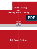 Job Order Costing and Activity Based Costing Explained