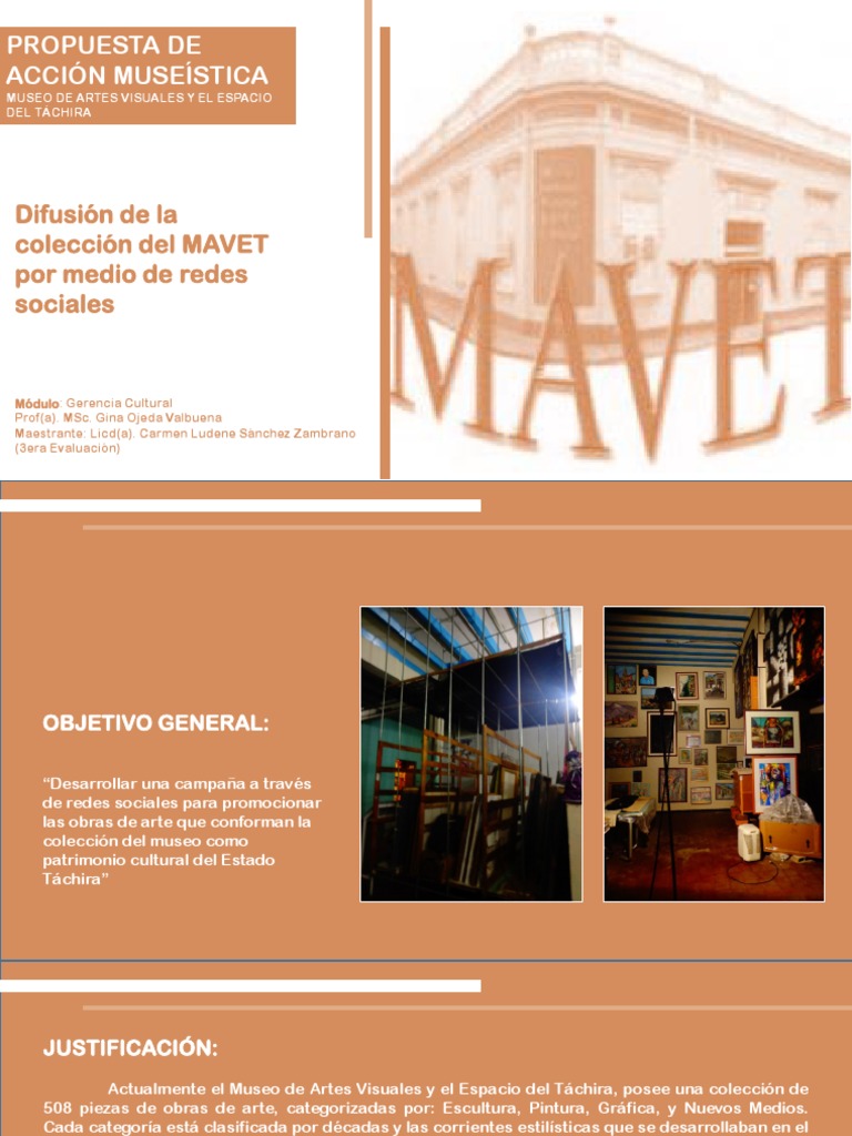 Modelo Propuesto Como Plan de Acción Museística MAVET | PDF | Museo ...