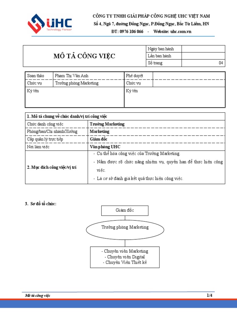 MTCV - Trư NG Phòng MKT | PDF