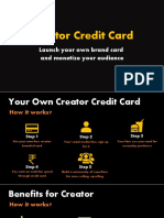 Launch your own creator credit card and monetize your audience