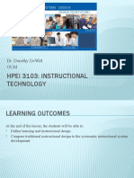 Dr. Dorothy DeWitt Instructional Technology Overview
