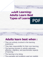 Adult Learning Types