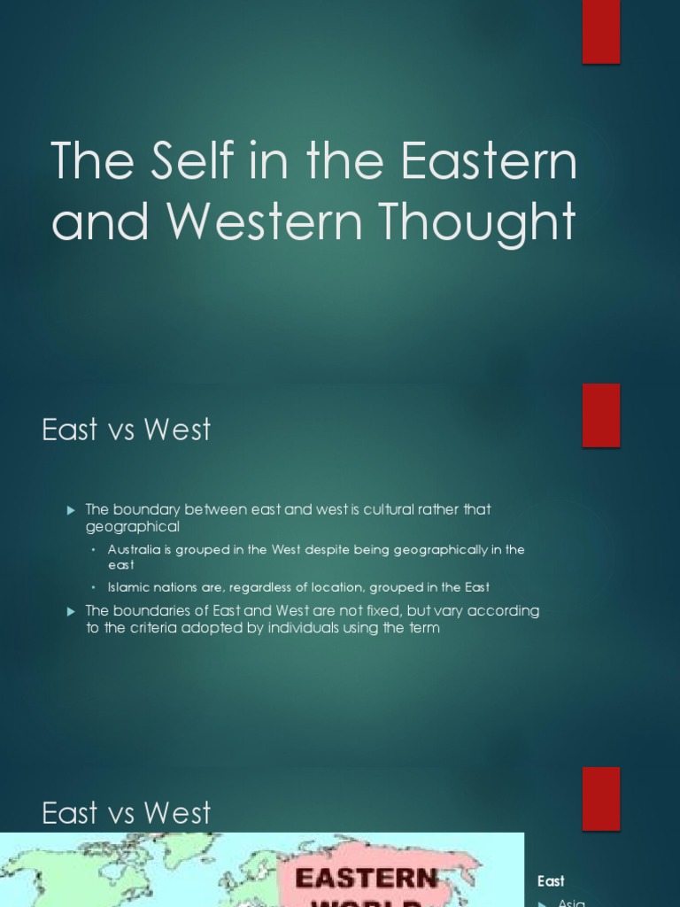 E. East Vs West PDF Individualism Self