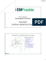 Example 5 Uniform Spherical Charge