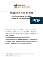Triquinosis (CIE-10 B75)