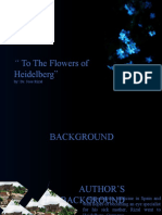 To The Flowers of Heidelberg