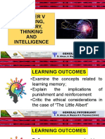 Chapter 5 - Learning, Memory, Thinking and Intelligence