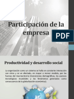 Participación de La Empresa