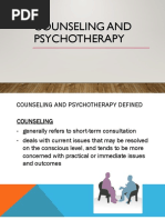 1 Counseling and Psychotherapy