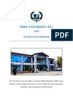 Eden University Student Handbook