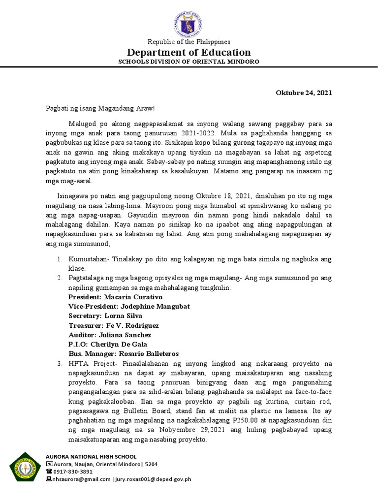 Sipi NG Katitikan | PDF