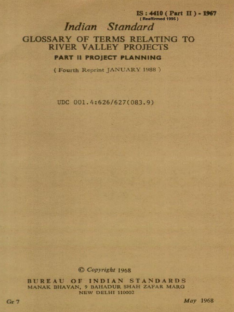 River Valley Project Planning Defining Key Terms for Project Types