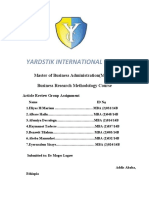 Article Review Group Assignment