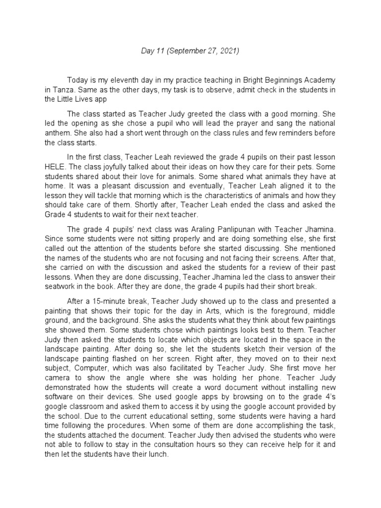 Day 11 Week 3 (Pending) PDF Paintings Teachers